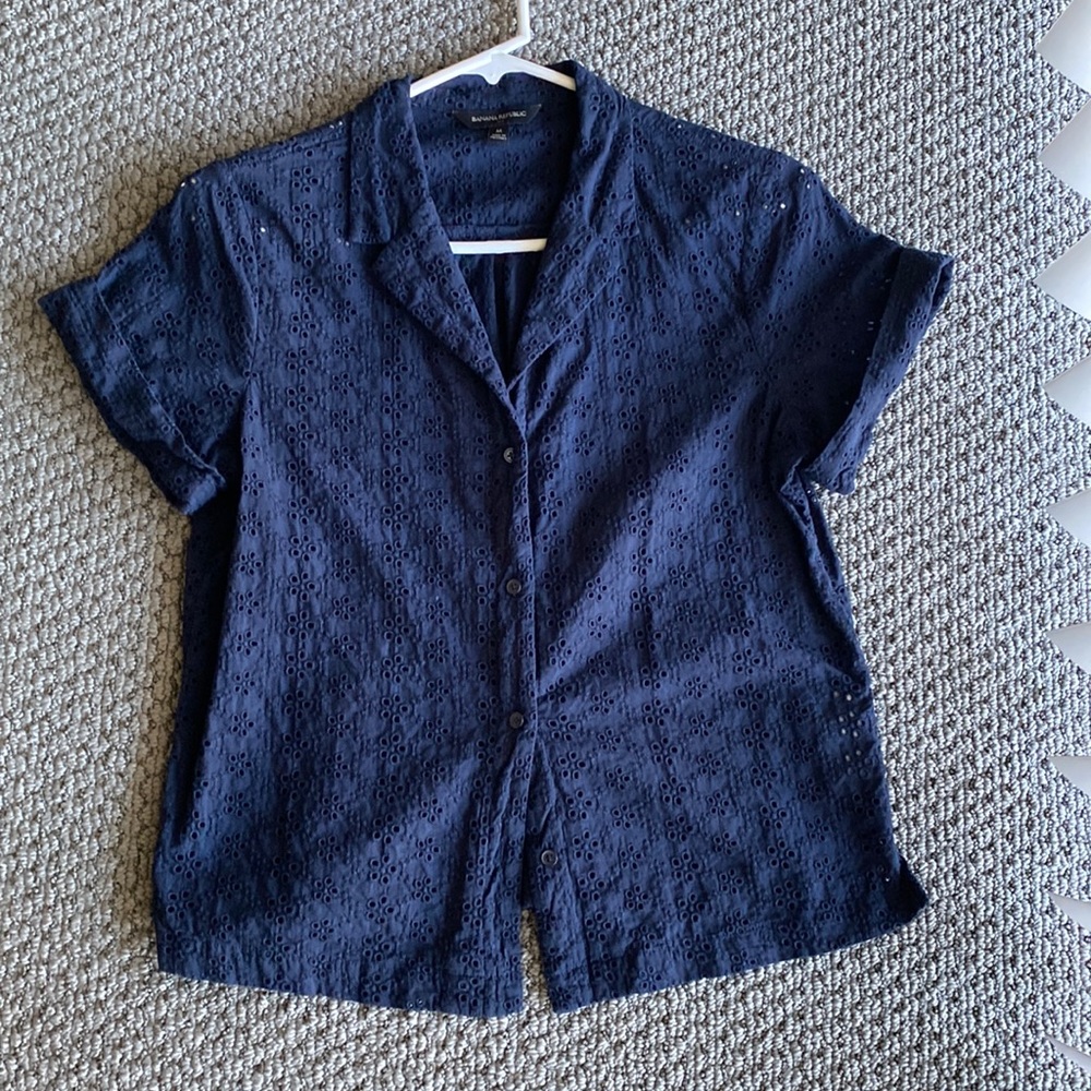 Banana republic sheer shirt.